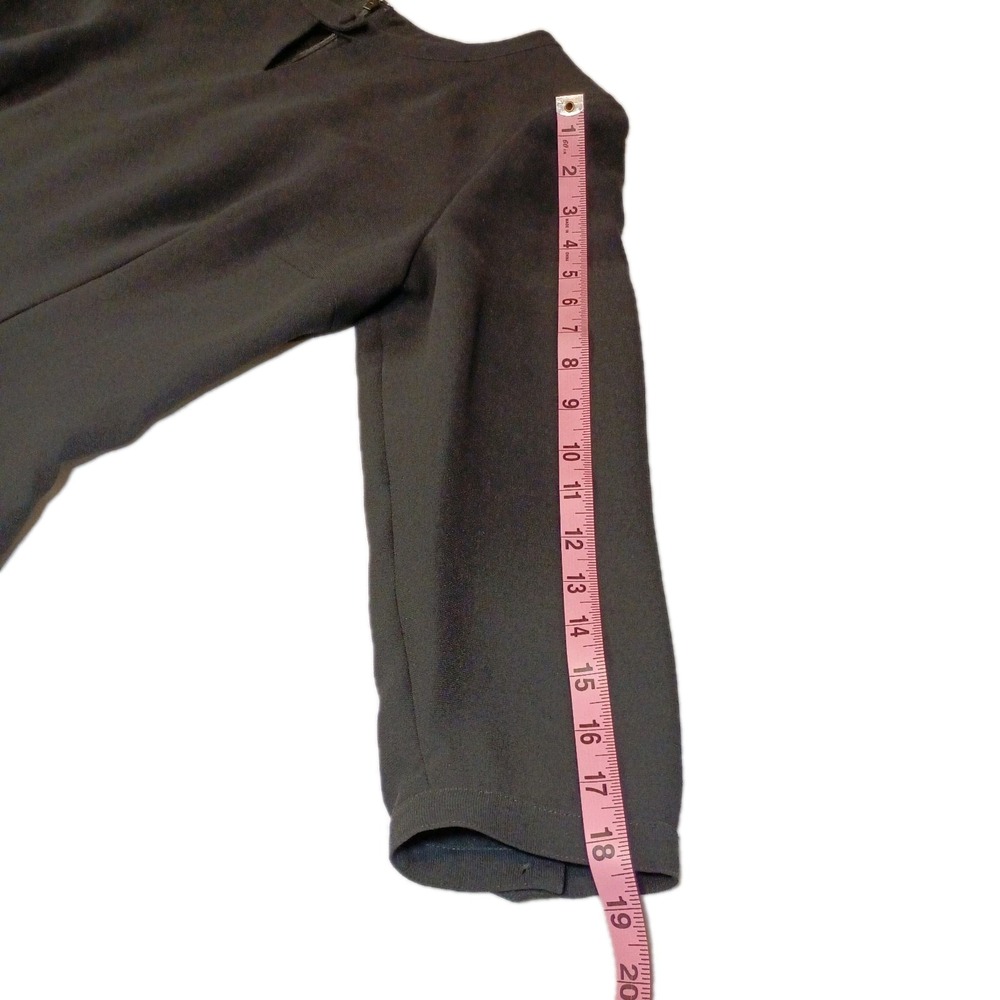 Maggy London Sheath Dress Knee Length Womens 6 Black Lined Office Chic Cocktail - Picture 11 of 16